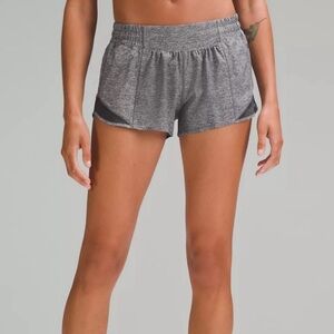 Gray Lululemon Hotty Hot 2.5” Shorts